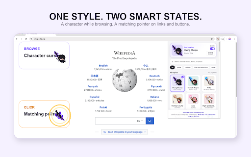 Custom Cursor for Chrome – Anime, Games & Characters screenshot