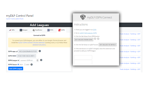 myDLF-ESPN Connect screenshot
