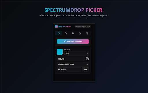 SpectrumDrop - Color Picker & Eyedropper screenshot