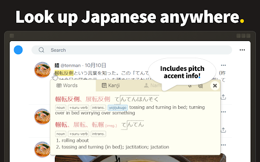 10ten Japanese Reader (Rikaichamp) screenshot