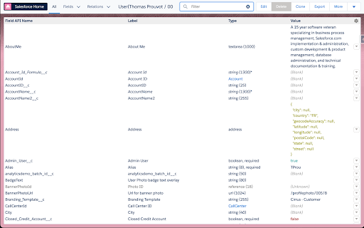 Salesforce Inspector Reloaded screenshot