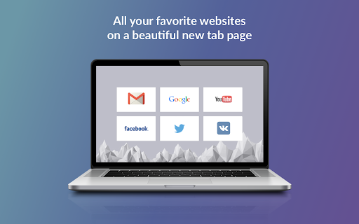 Speed Dial New tab screenshot