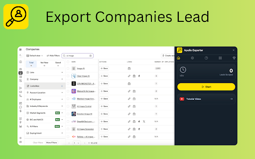 Apollo Exporter - Extract & Export Apollo B2B Leads screenshot