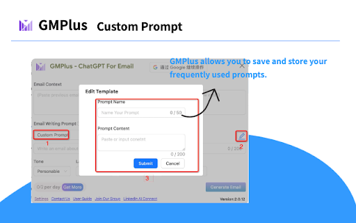 Open AI Chat GPT For Email - Chatgpt Email - GMPlus screenshot