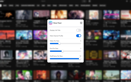 YouTube Row Fixer screenshot
