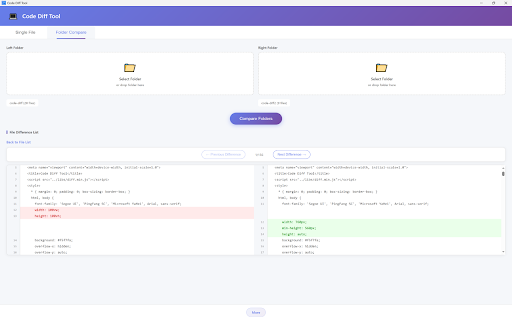 Code Diff Tool screenshot