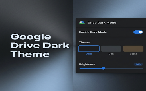 Google Drive Dark Mode screenshot