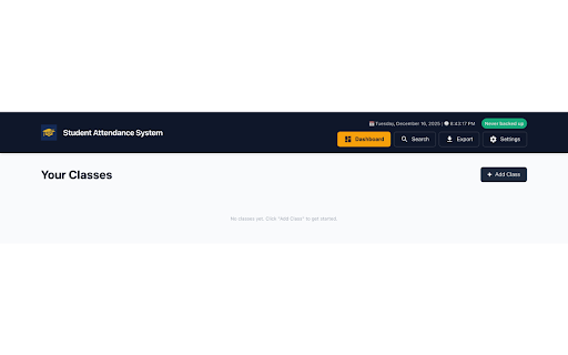 SAS - Student Attendance System screenshot