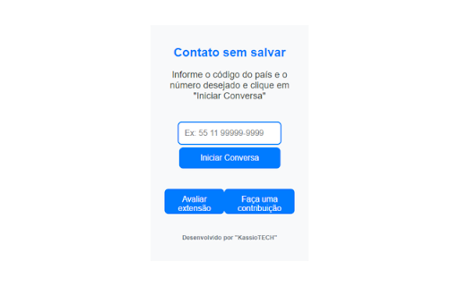Iniciar conversa WhatsApp sem salvar screenshot