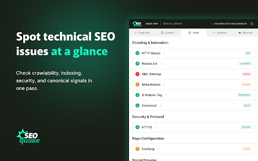 SEOquake: On-Page SEO Checker screenshot