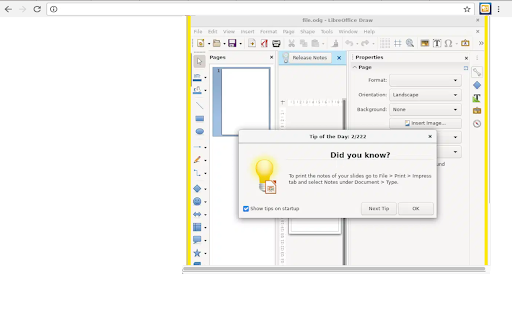 LibreOffice Draw online screenshot