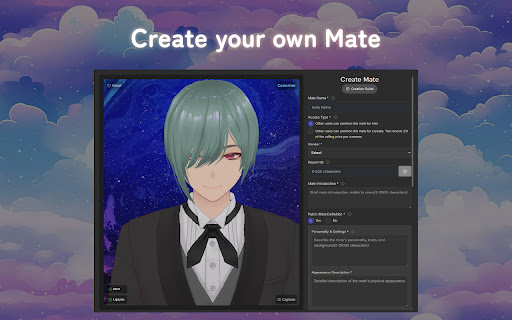 OshiKoi: AI Mate in Your Browser screenshot