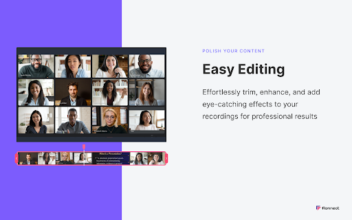 Screen & Webcam recorder - Flonnect screenshot