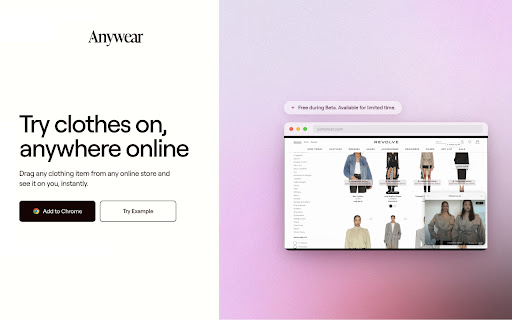 Anywear: Live Virtual Try-On screenshot