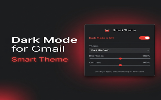 Gmail Dark Mode - Smart Theme screenshot