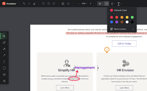 Zoho Annotator screenshot