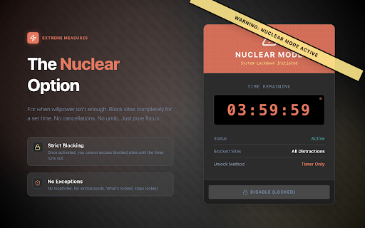 StayFocusd – Website Blocker & Focus Timer & Shorts Blocker screenshot