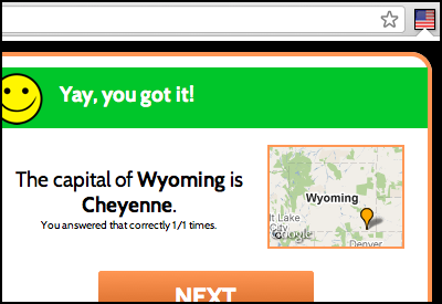 QuizCards: US Capitals screenshot