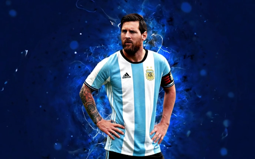 Lionel Messi in Argentina Jersey Live Wallpaper screenshot