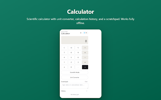 Calculator screenshot