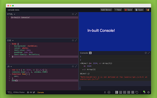 Web Maker screenshot