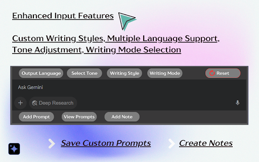 Gemini Prime: 165+Custom AI Prompts | Chat Export | Notes & Folders screenshot