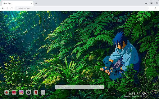 Sasuke Chill Live Wallpaper screenshot