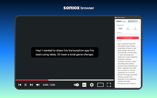 Soniox – Live Captions & Translation for Any Website screenshot