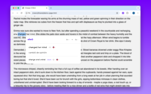 Smart AI Translator for Web & YouTube Subtitles — Elwo screenshot