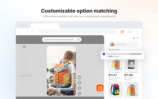 Alibaba Lens: Official Alibaba.com Image Search Tool for Wholesale Supply screenshot