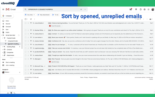 Email Tracker by cloudHQ screenshot