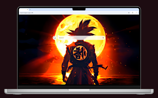 Ocean Glow with Goku Live Wallpaper screenshot