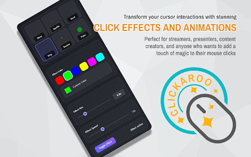 Clickaroo - Mouse Effect Designer screenshot