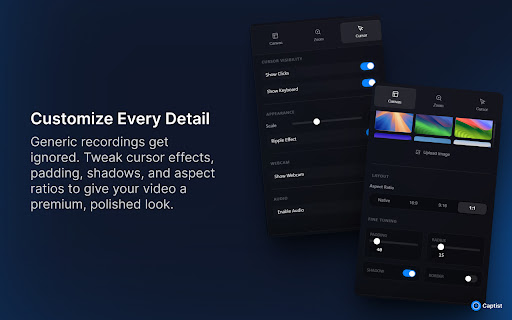 Captist - Screen Recorder & Auto Zoom screenshot