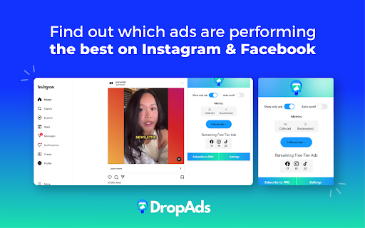 DropAds - Facebook Ad Finder & AdSpy Tool screenshot