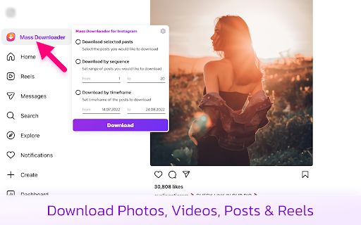 Mass Downloader for Instagram screenshot