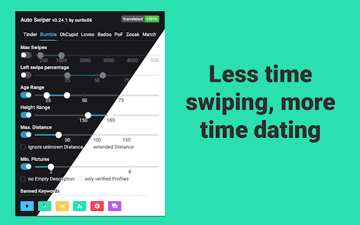 Auto Swiper: Auto-Like & AI Openers for Tinder, Badoo +5 screenshot