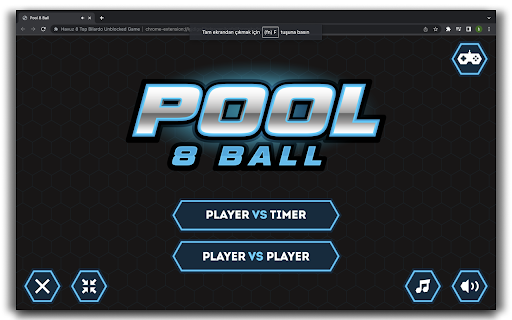 Pool 8 Ball Billiards - HTML5 Game screenshot