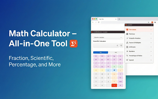 Math calculator screenshot