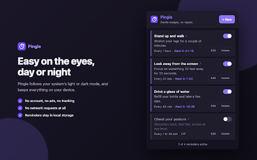 Pingle – Repeating Reminders screenshot