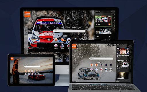 FIA World Rally Championship Homepage screenshot