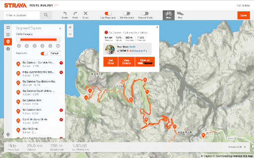 VeloViewer Strava Plugin screenshot