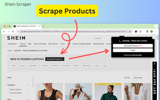 Shein Scraper screenshot