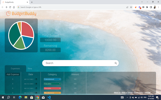 BudgetBuddy screenshot