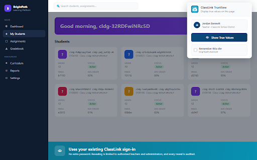 ClassLink TrueView screenshot