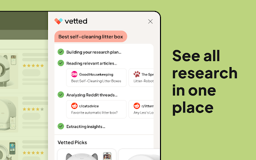 Vetted AI: Your Shopping Agent screenshot