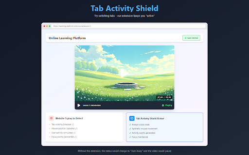 Tab Activity Shield - Keep Tab Active screenshot