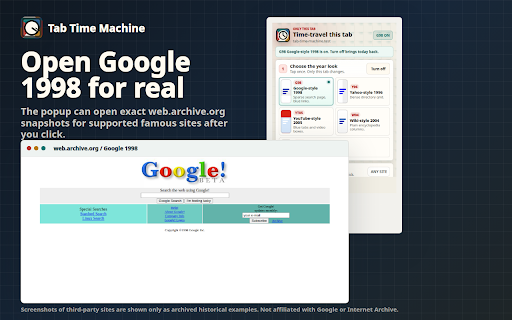 Tab Time Machine screenshot
