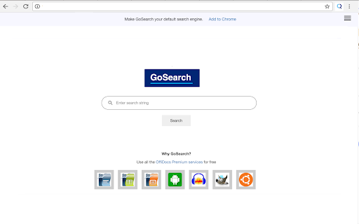The search engine to improve your productivity - GoSearch screenshot