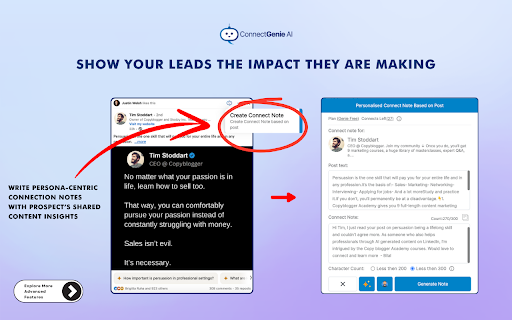 ConnectGenie - Linkedin AI Assistant screenshot